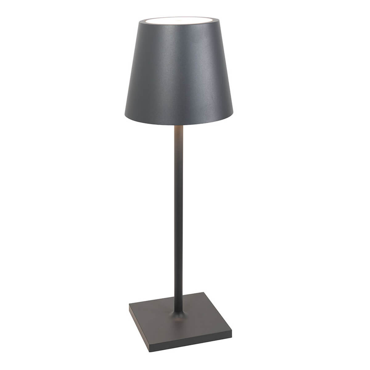 Zafferano AiLati Poldina L desk Pro LED Akkuleuchte, dunkelgrau