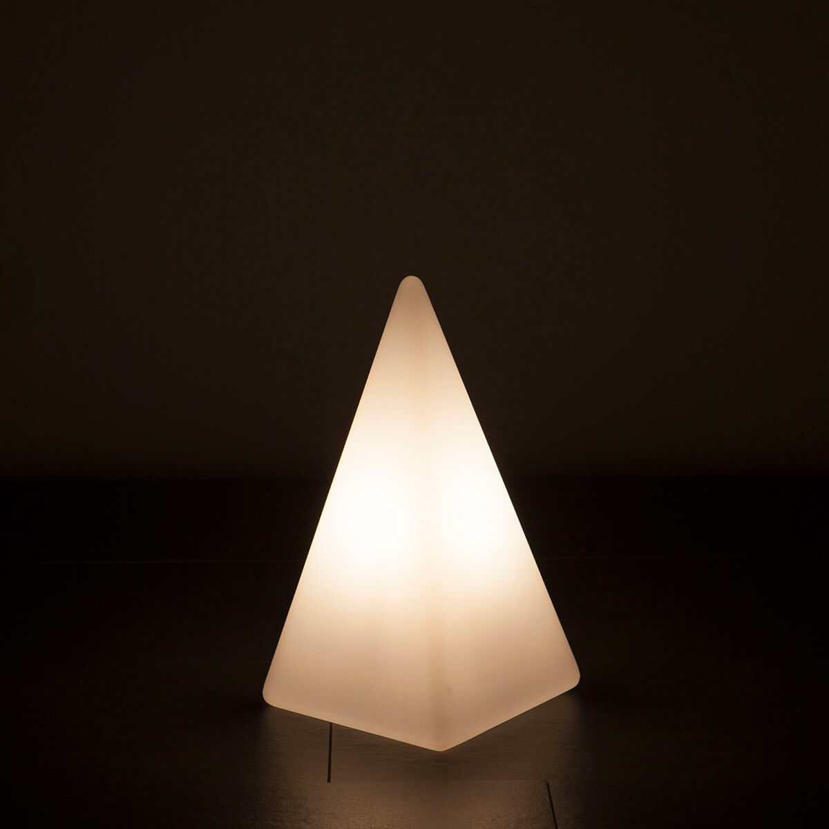 Epstein-Design Pyramide Außenleuchte, Höhe: 36 cm, weiß