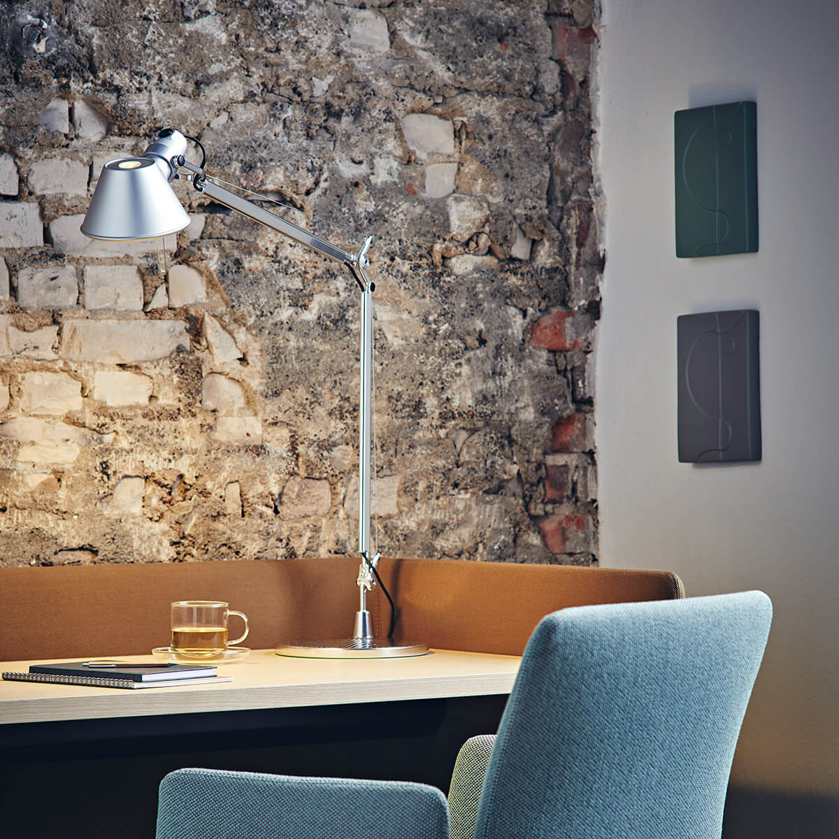 Artemide Tolomeo Tavolo LED Pure Integralis, Aluminium