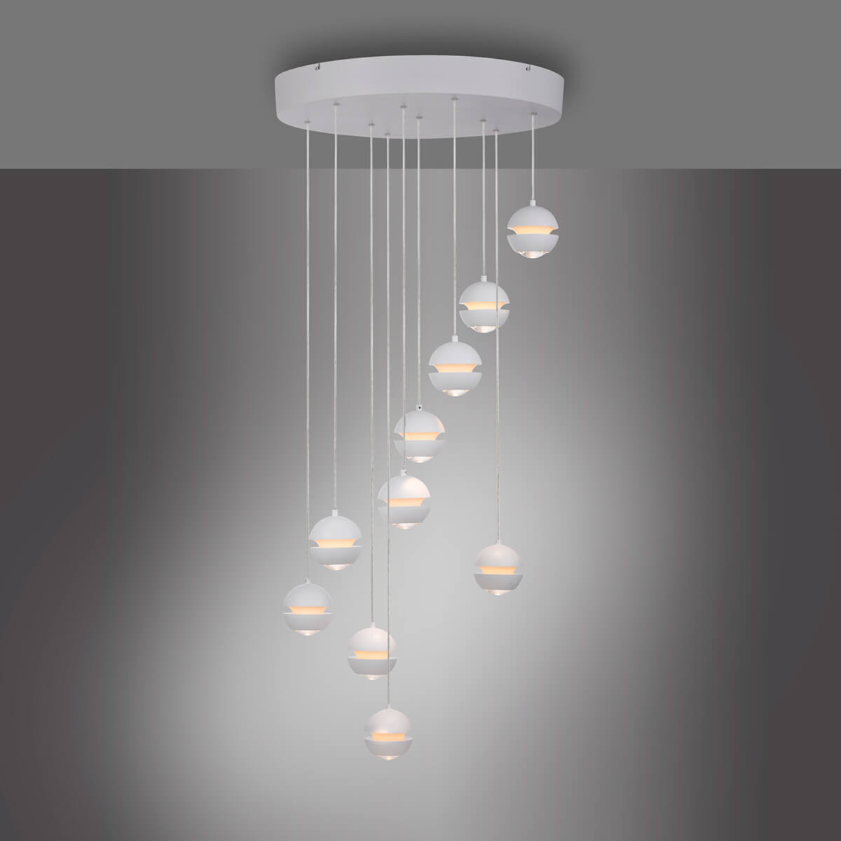 Lini LED Pendelleuchte, 10-flg.
