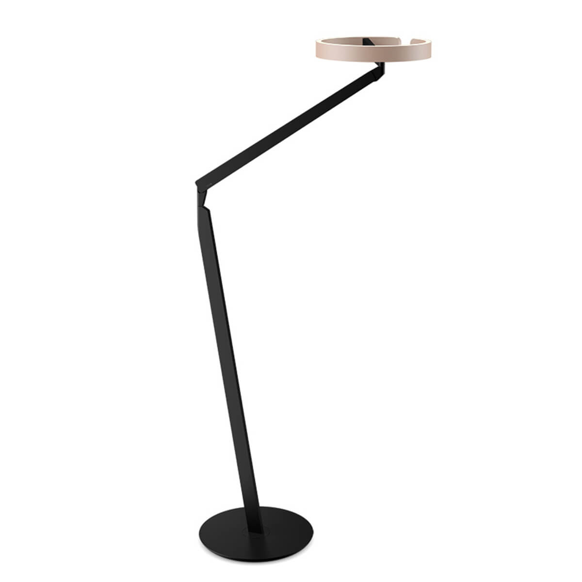 Occhio Gioia lettura "air" LED Leseleuchte, schwarz matt, Kopf: gold matt