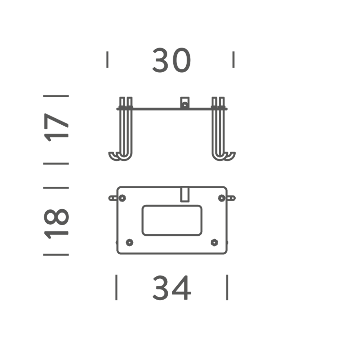 Nemo Befestigungsplatte für Borne Béton Outdoor IP44, für Borne Béton Petite