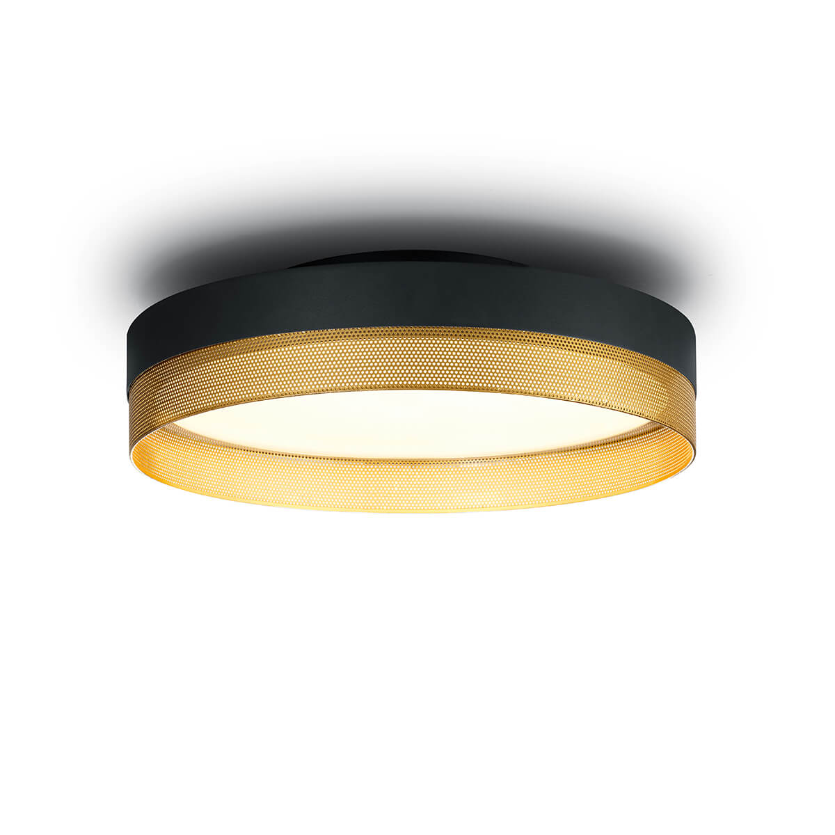 Hell Mesh LED Deckenleuchte, schwarz / Gold