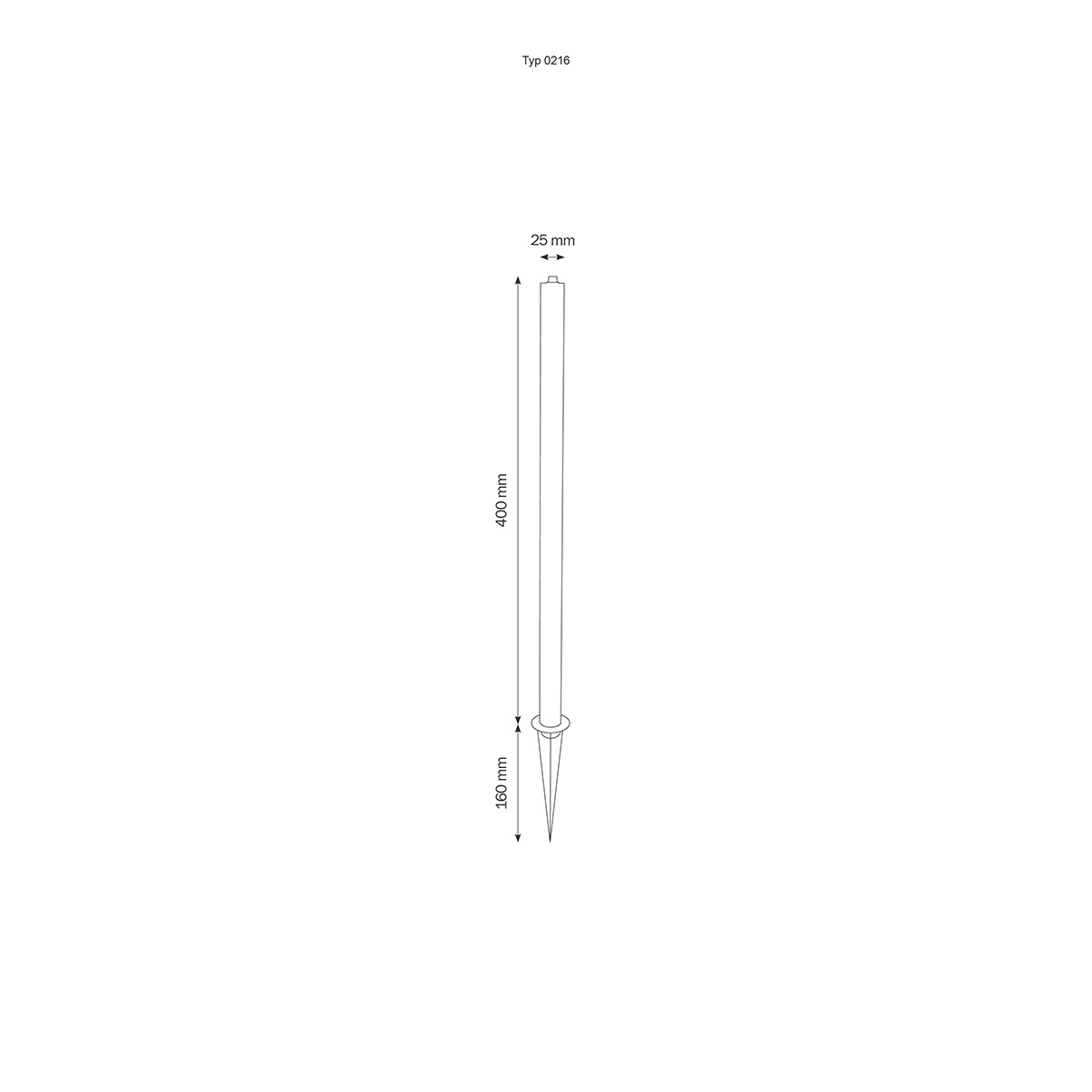 0216 Erdspieß für den 5014 & 5018 LED Spießstrahler