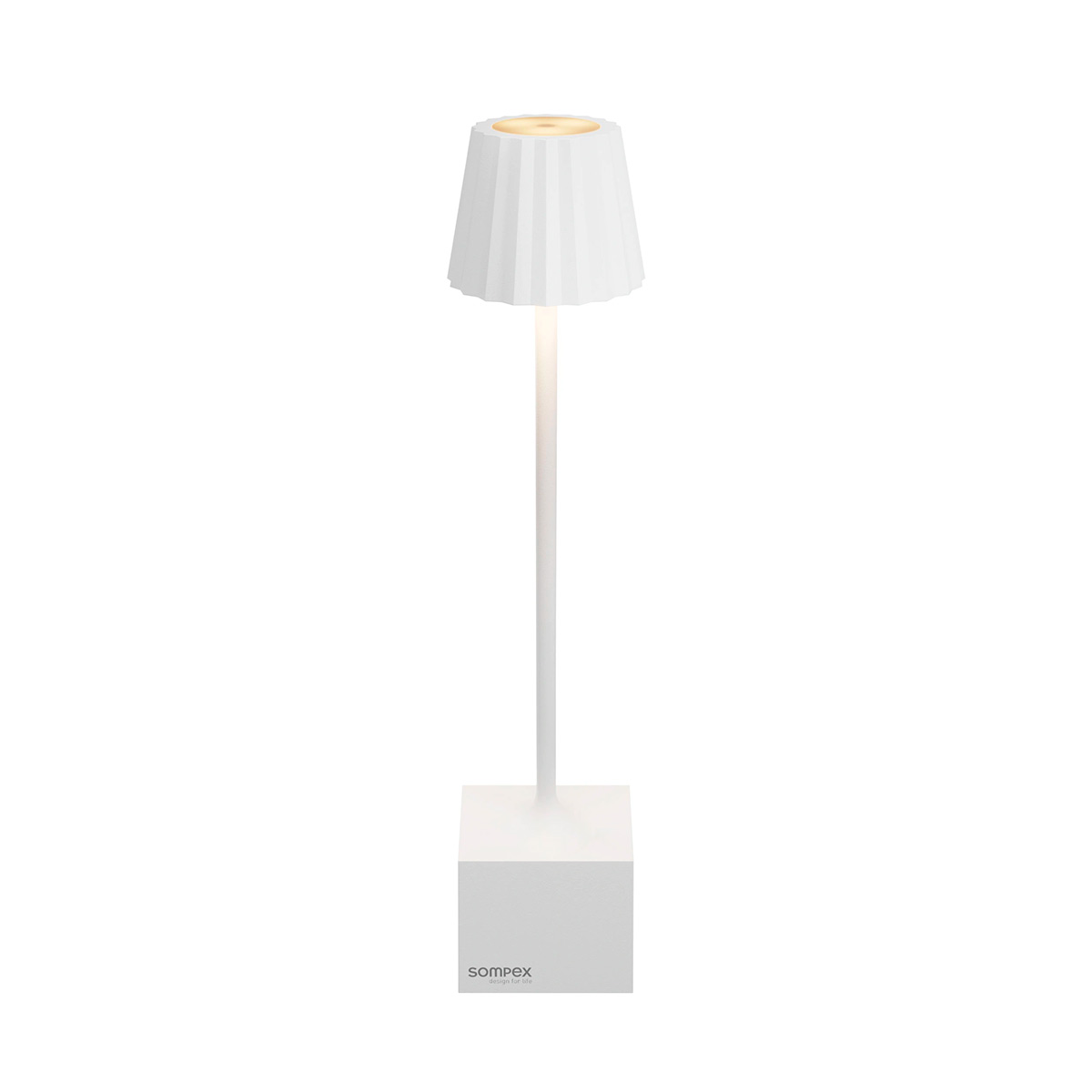 Sompex Dennis LED Akkuleuchte, weiß