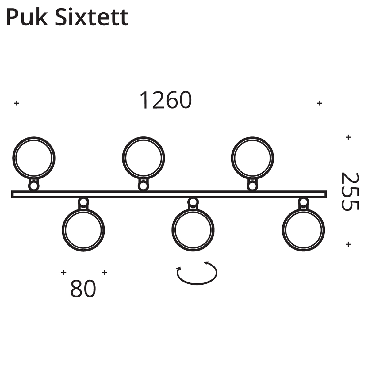 Top Light Puk Sixtett Pendelleuchte