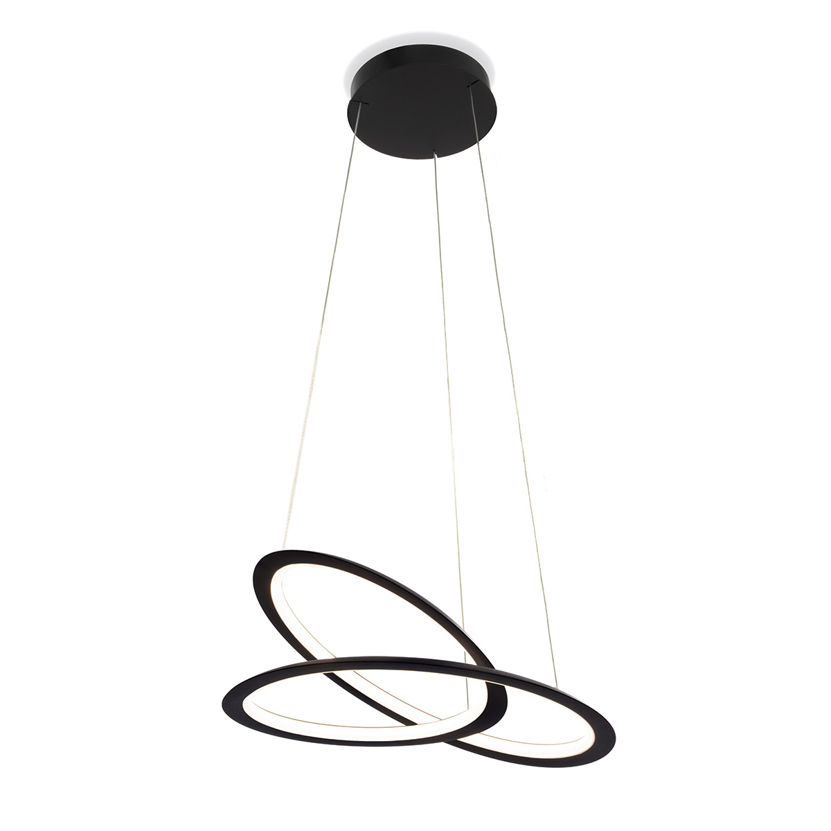 Nemo Kepler Petite LED Sospensione Downlight, mattschwarz