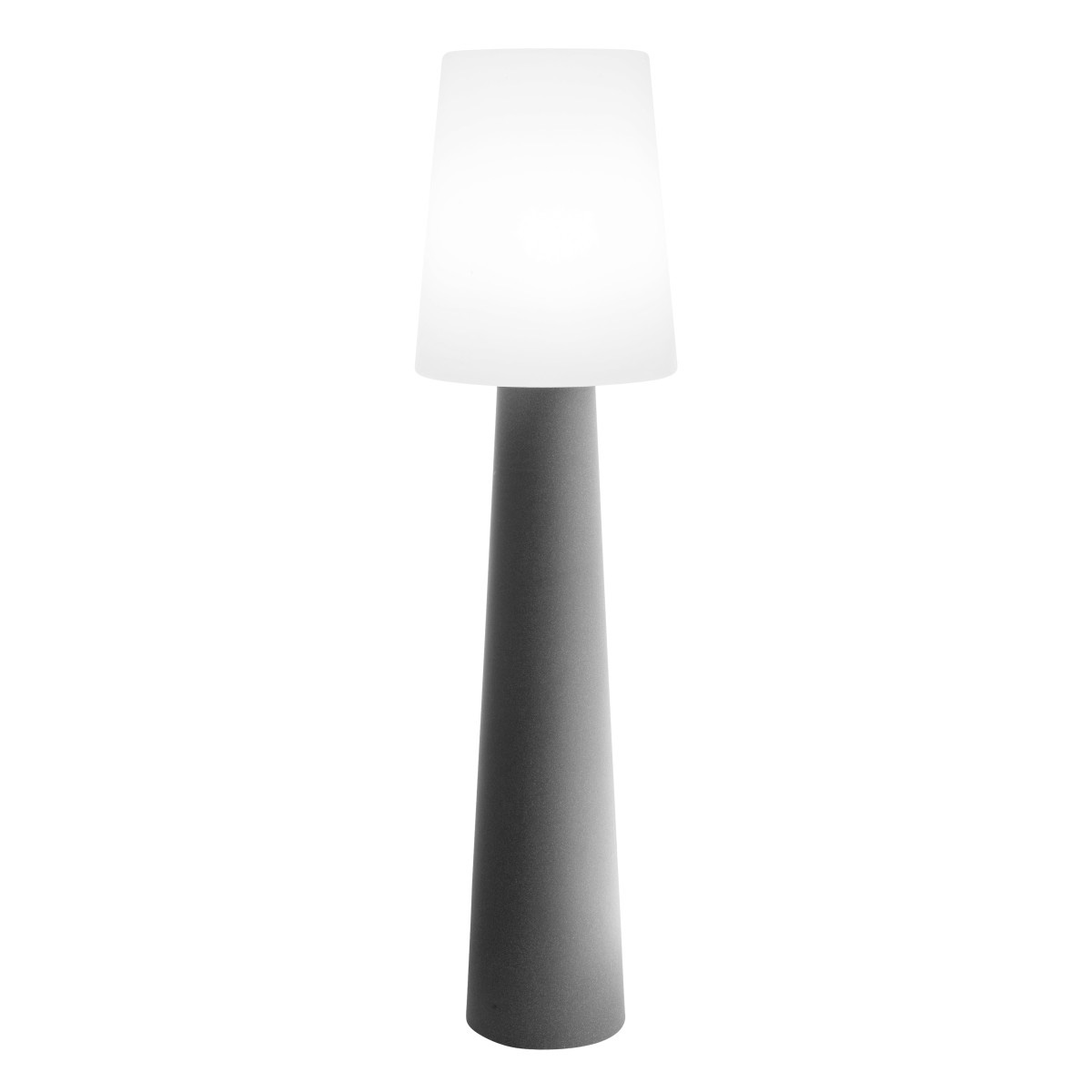8 seasons design No. 1 LED Solarstehleuchte, grau