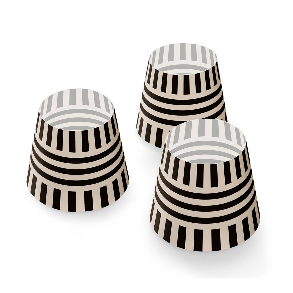 Mini Cappie Stripe-Me-Crazy, 3er-Set, für Edison the Mini