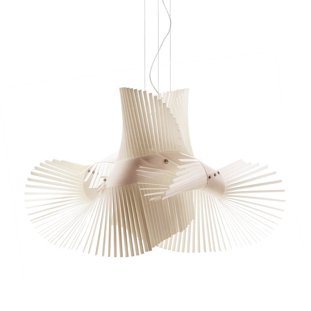 LZF Lamps MiniMikado Pendelleuchte, elfenbeinweiß