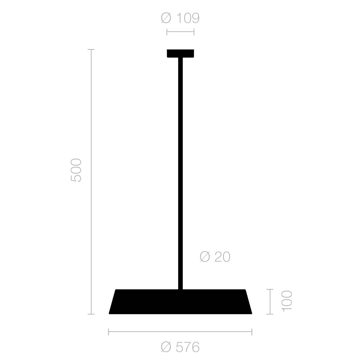 Belux Koi-30 Neo LED Neo Pendelleuchte, Maßzeichnung