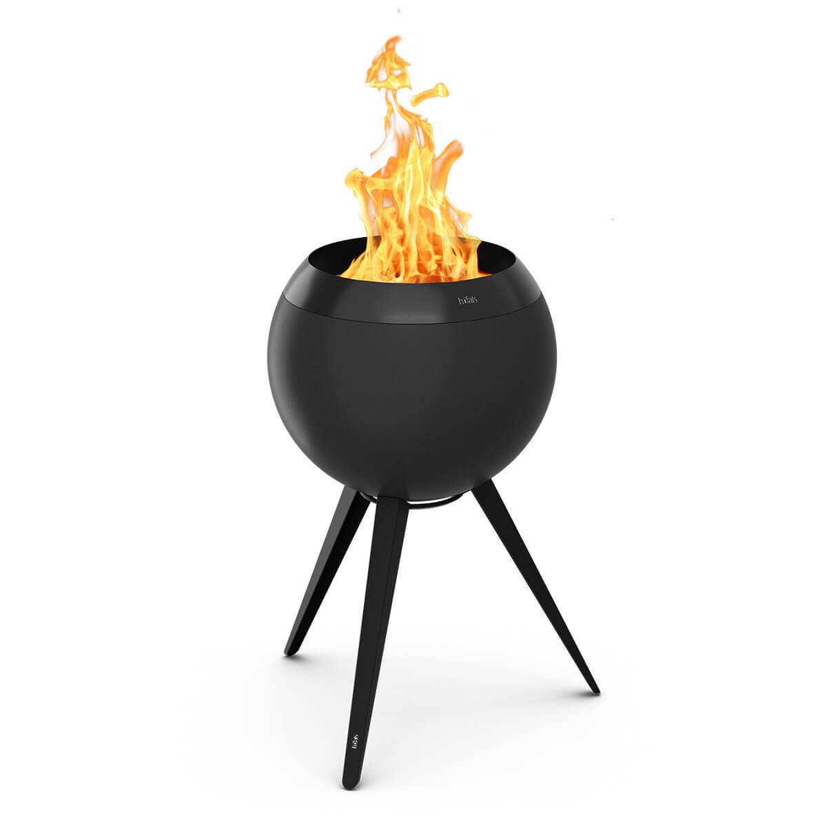 Höfats Moon 45 Feuerschale mit hohem Fuß, all black (schwarz)