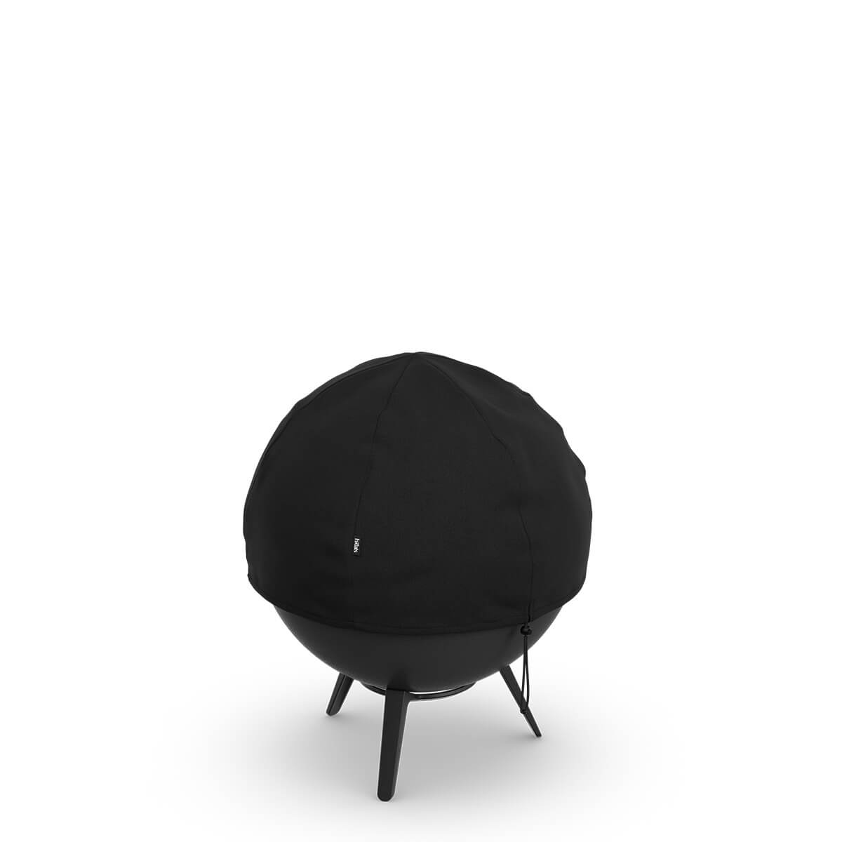 Höfats Moon 45 Abdeckhaube, schwarz, mit der Moon 45 Feuerschale mit niedrigem Fuß (separat erhältlich) Moon 45 Abdeckhaube