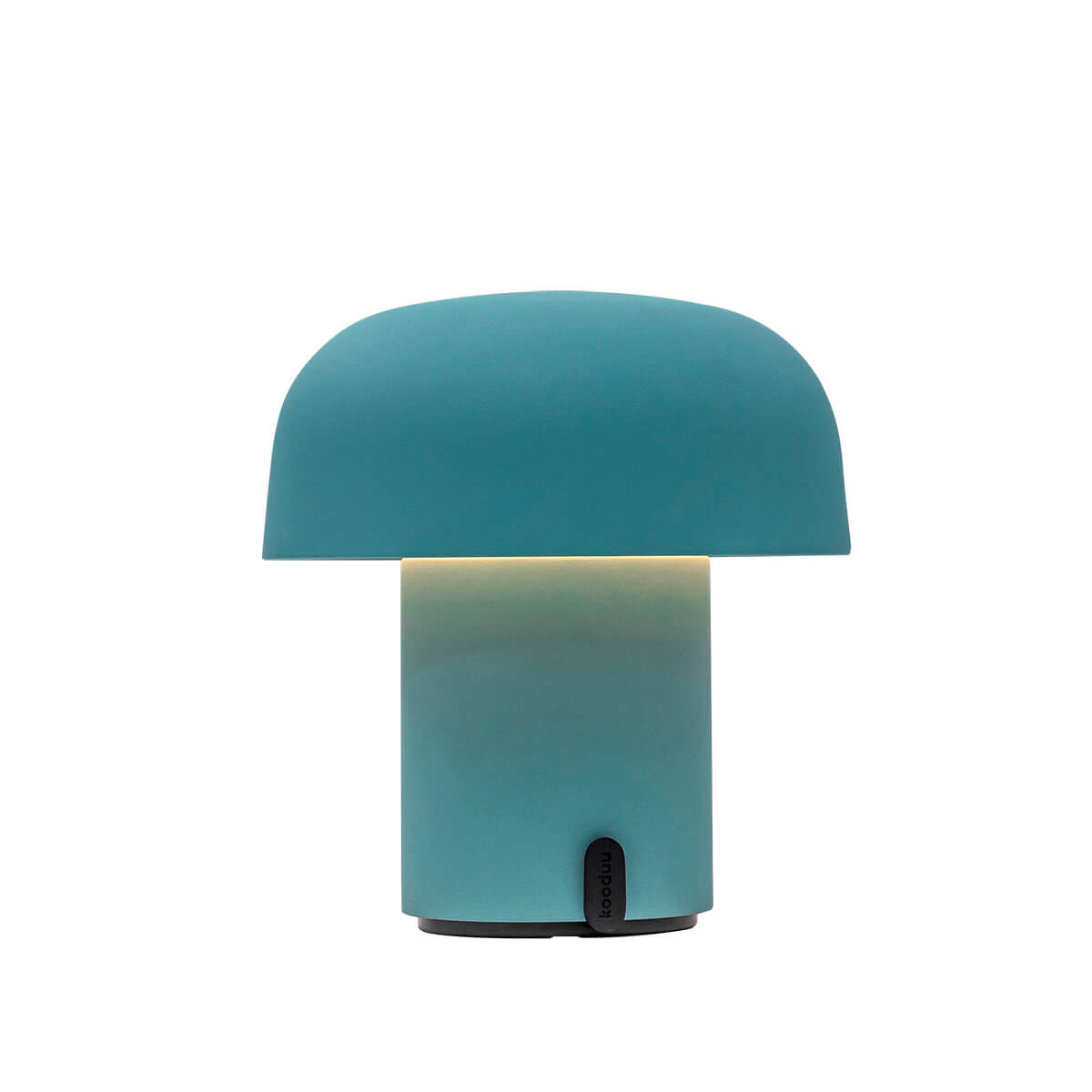 Kooduu Sensa LED Akkuleuchte, Smoky teal (blaugrün) (eingeschaltet)