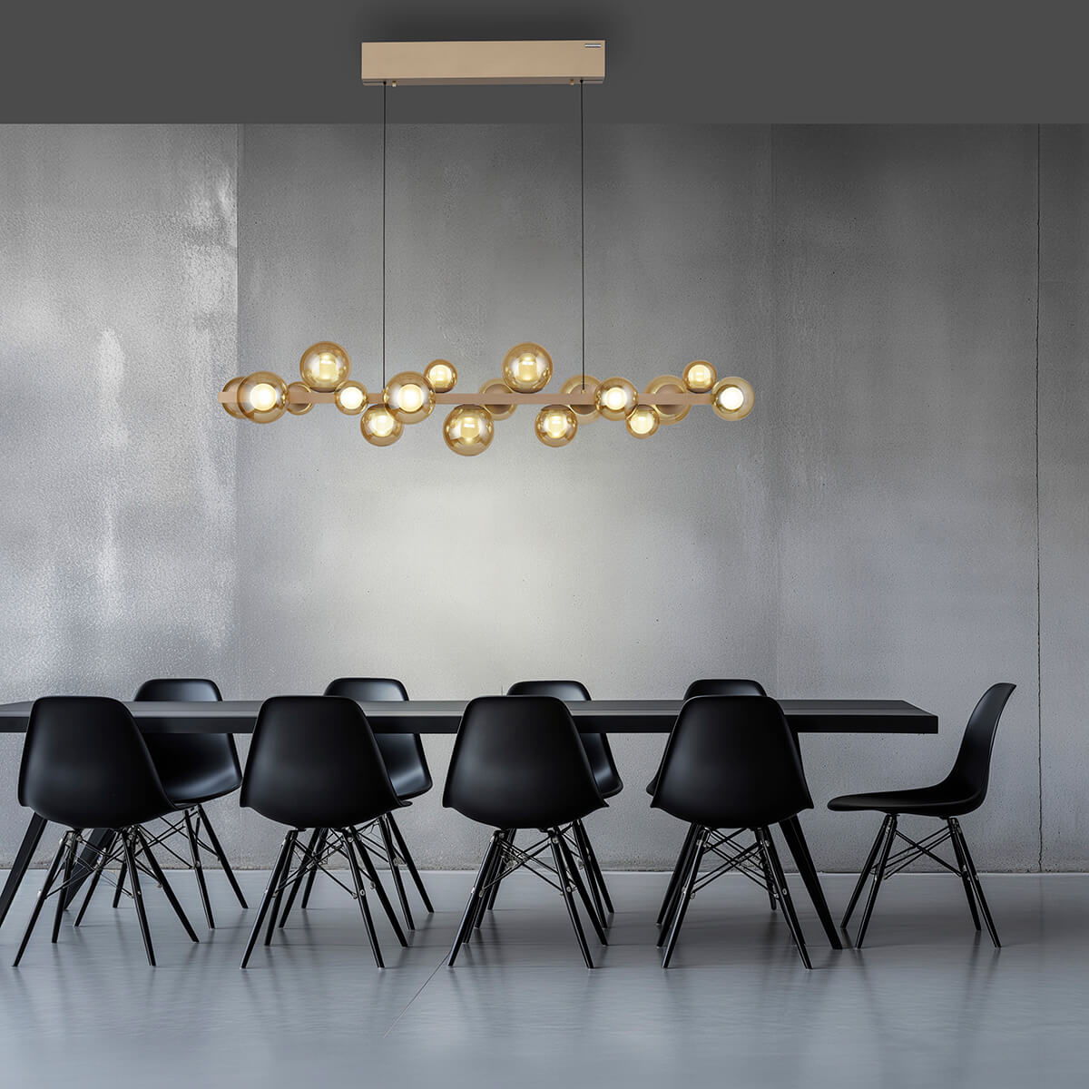 PURE E-Popup LED Pendelleuchte mit e-LIFT und CCT
