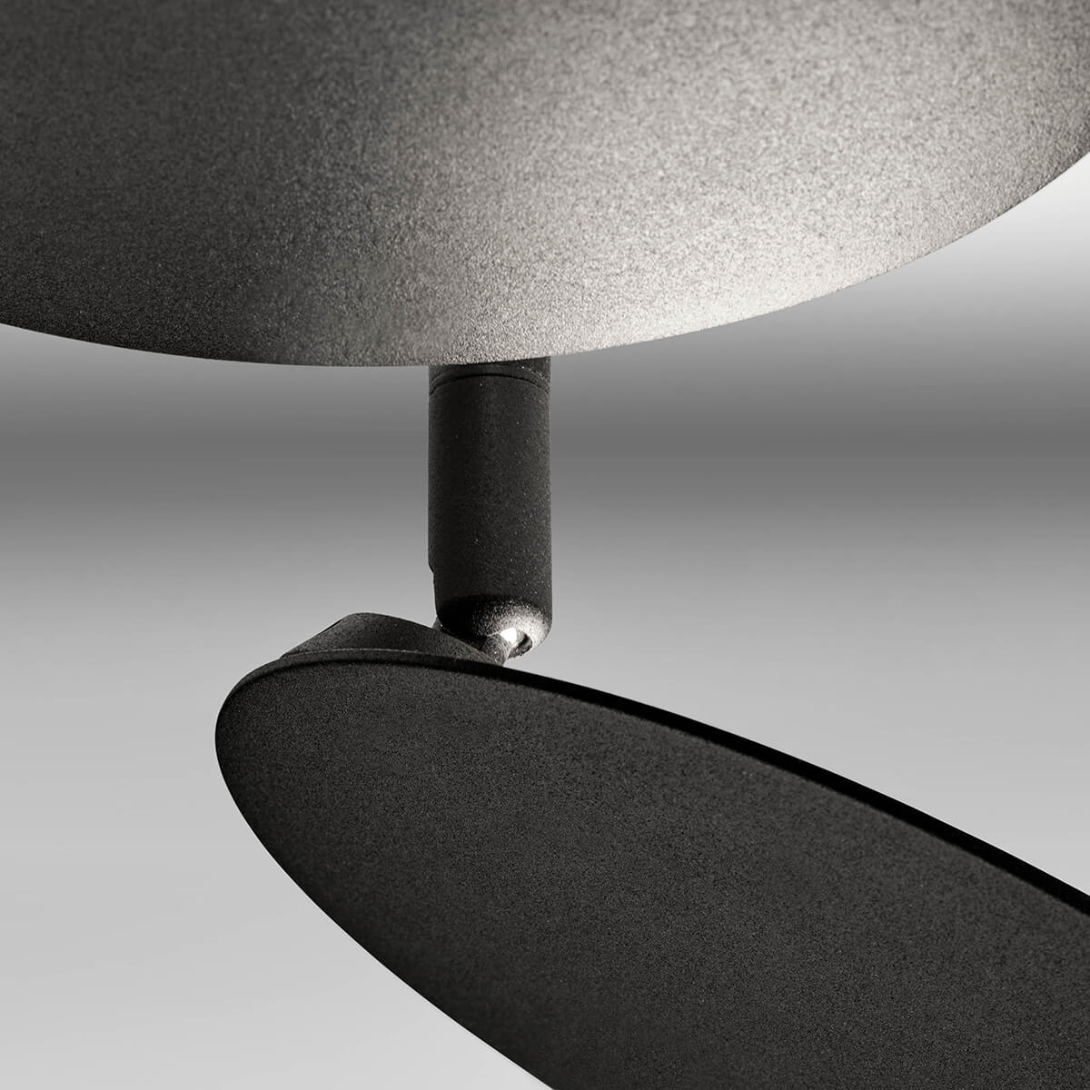 LupiaLicht Plate 2 LED Wand- / Deckenleuchte, schwarz