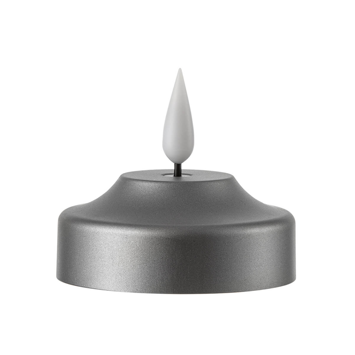 Kooduu Shine 2.0 LED-Kerze für Glow 08 und Glow 10, silbergrau (ausgeschaltet)