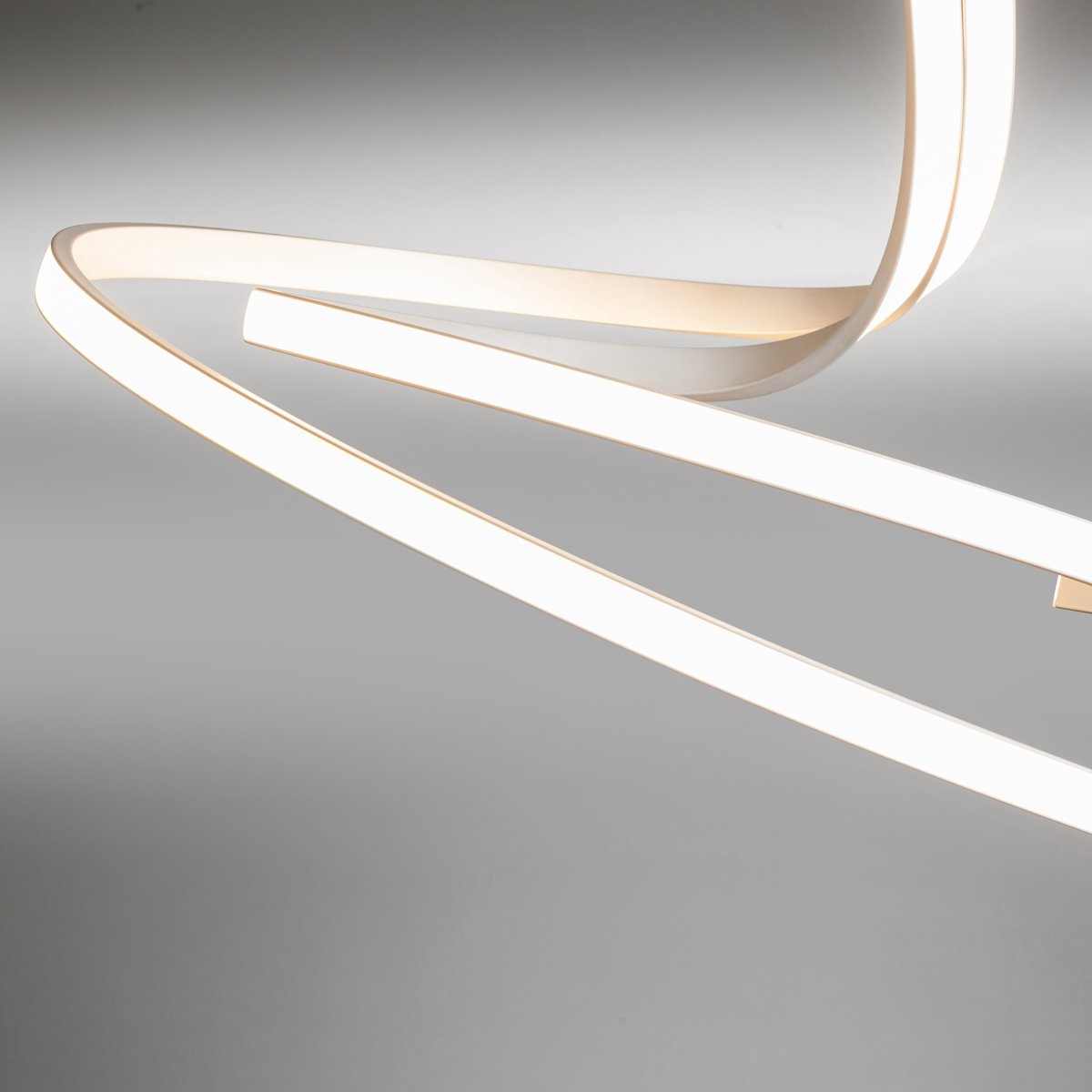 LupiaLicht Curl LED Deckenleuchte, weiß