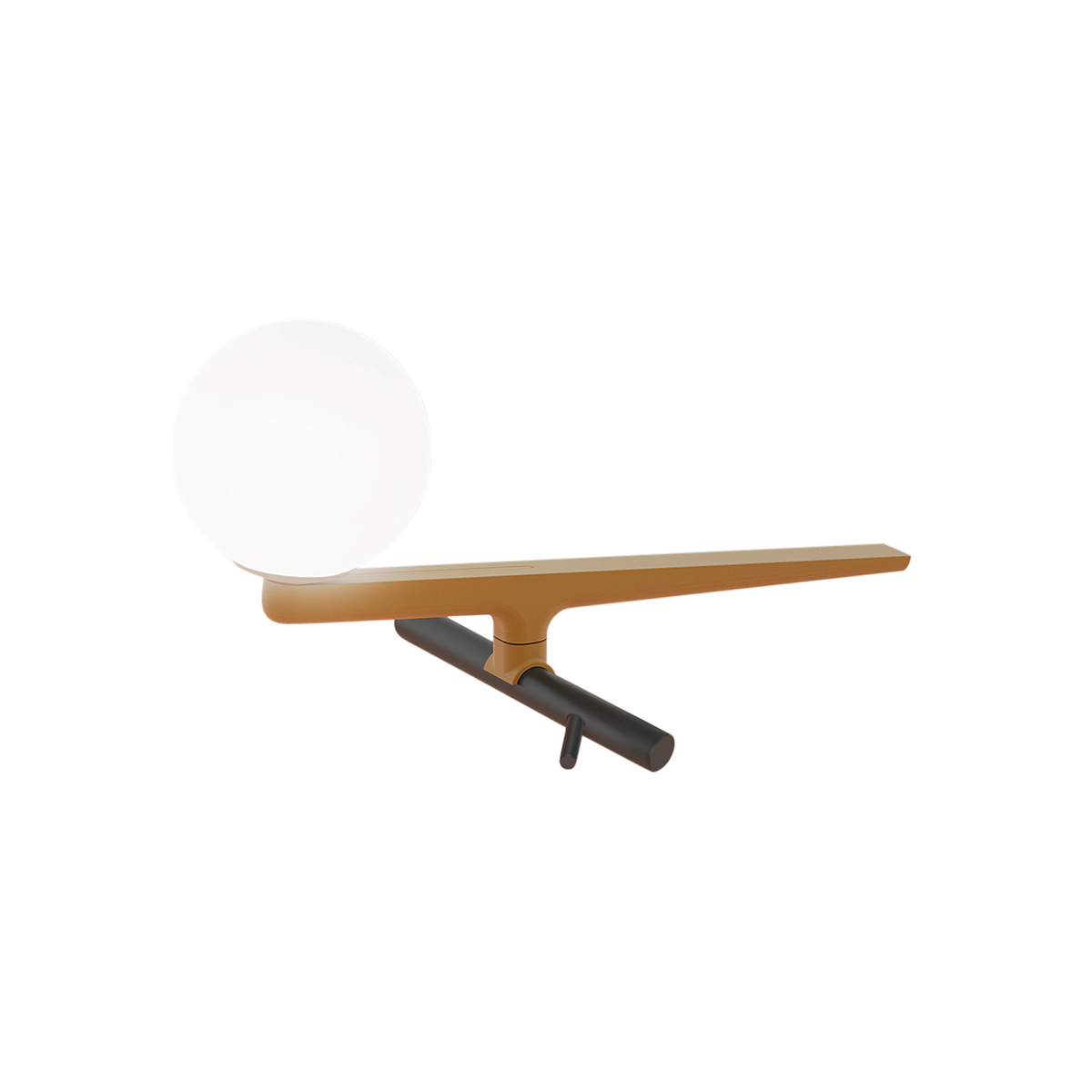 Artemide Design Yanzi LED Tavolo, schwarz / Messing gebürstet