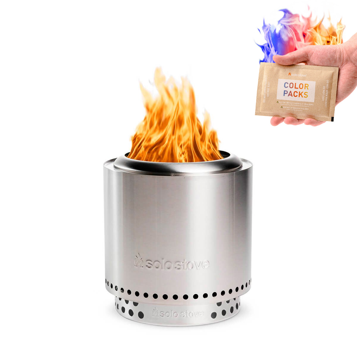 Ranger 15'' Feuerschale mit Standfuß, für 2-4 Personen, inkl. Gratis Color Pack