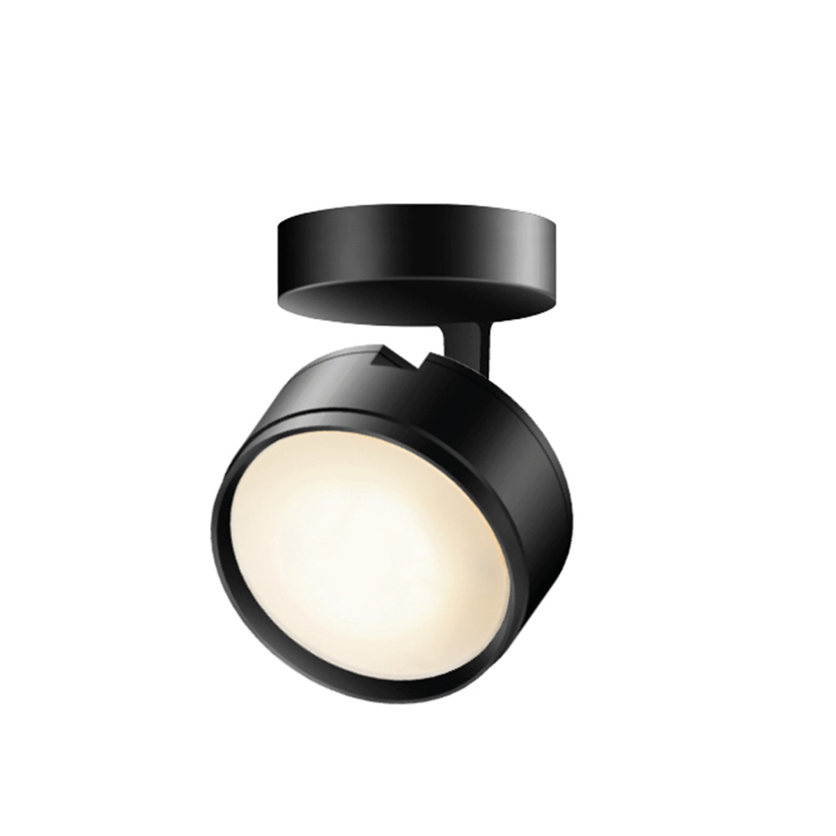 Bruck Tuto II AC W LED Wand- / Deckenaufbauleuchte, schwarz