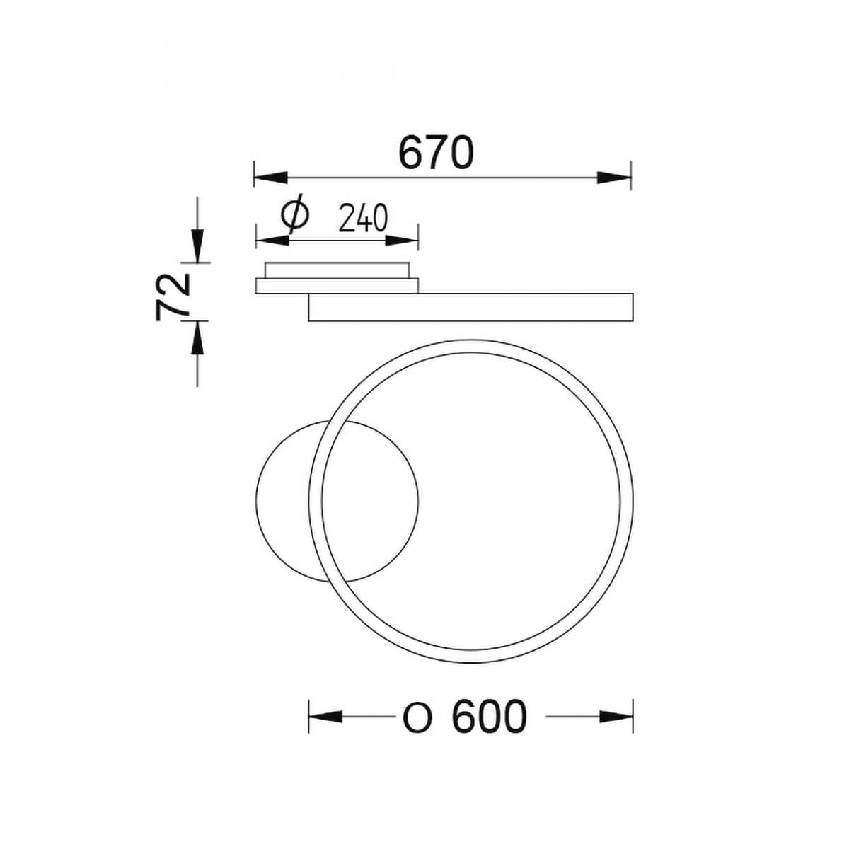 Anel-60 LED Deckenleuchte
