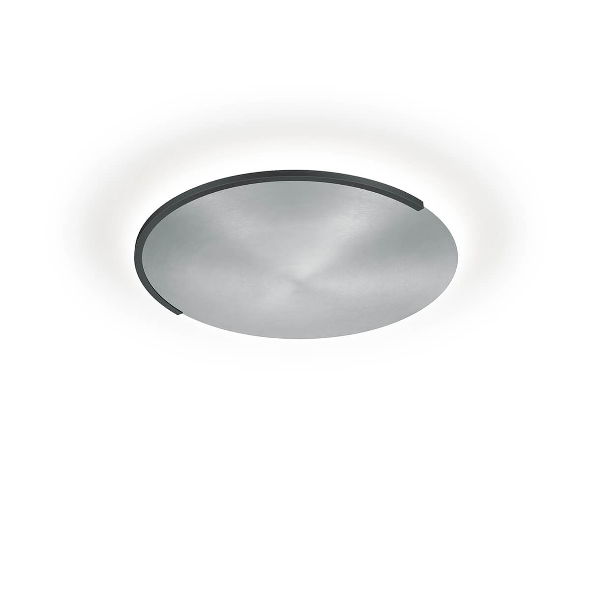 Knapstein Astra-40 LED Wand- / Deckenleuchte, mattnickel / schwarz metallic