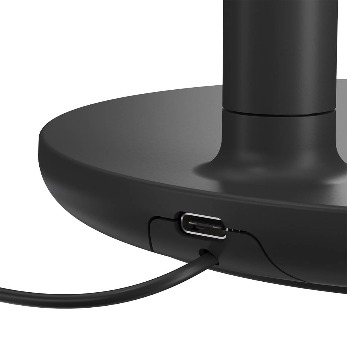 Flos Oblique LED Tischleuchte, anthrazit matt, USB-C-Ladeanschluss