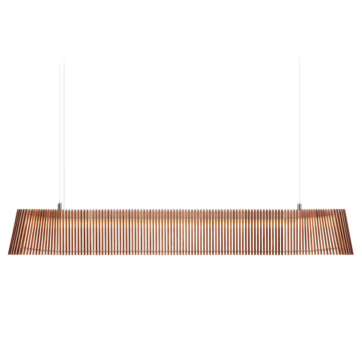 Secto Design Owalo 7000 Pendelleuchte, Walnussfurnier, Kabel: weiß