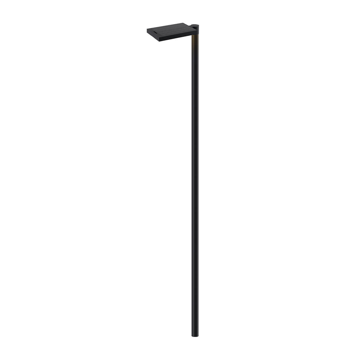 Klewe Link LED Akku-Solarleuchte mit Mast, anthrazit