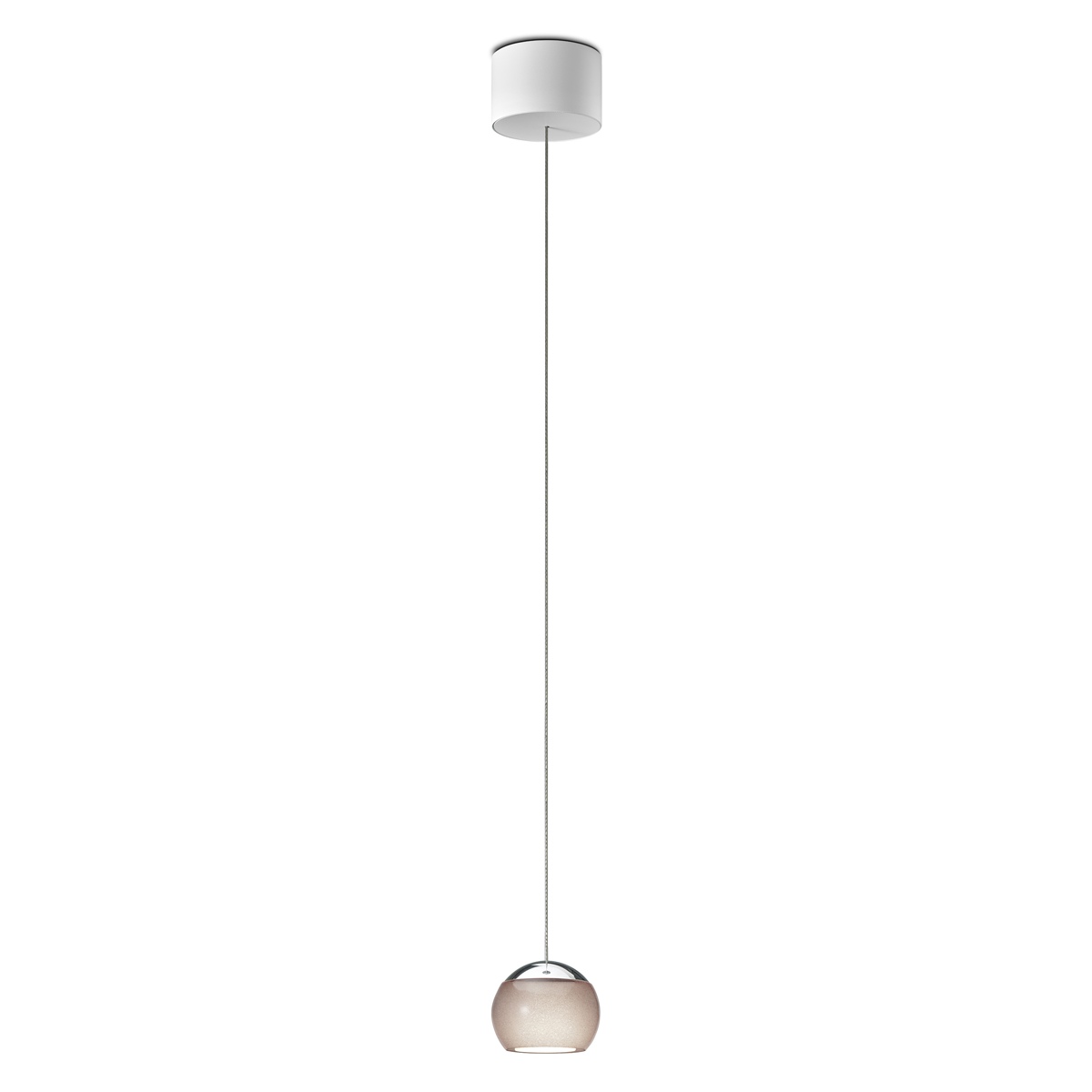 Oligo Balino LED Pendelleuchte, unsichtbare Höhenverstellung, Chrom / diamantgrau glänzend