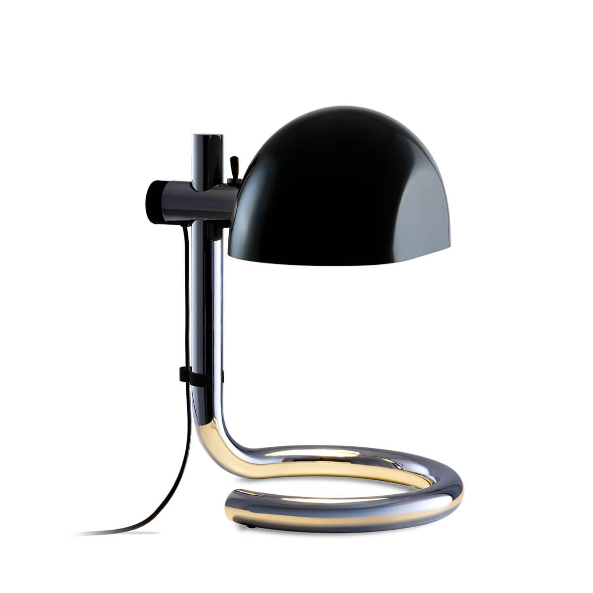 Stahl verchromt / schwarz