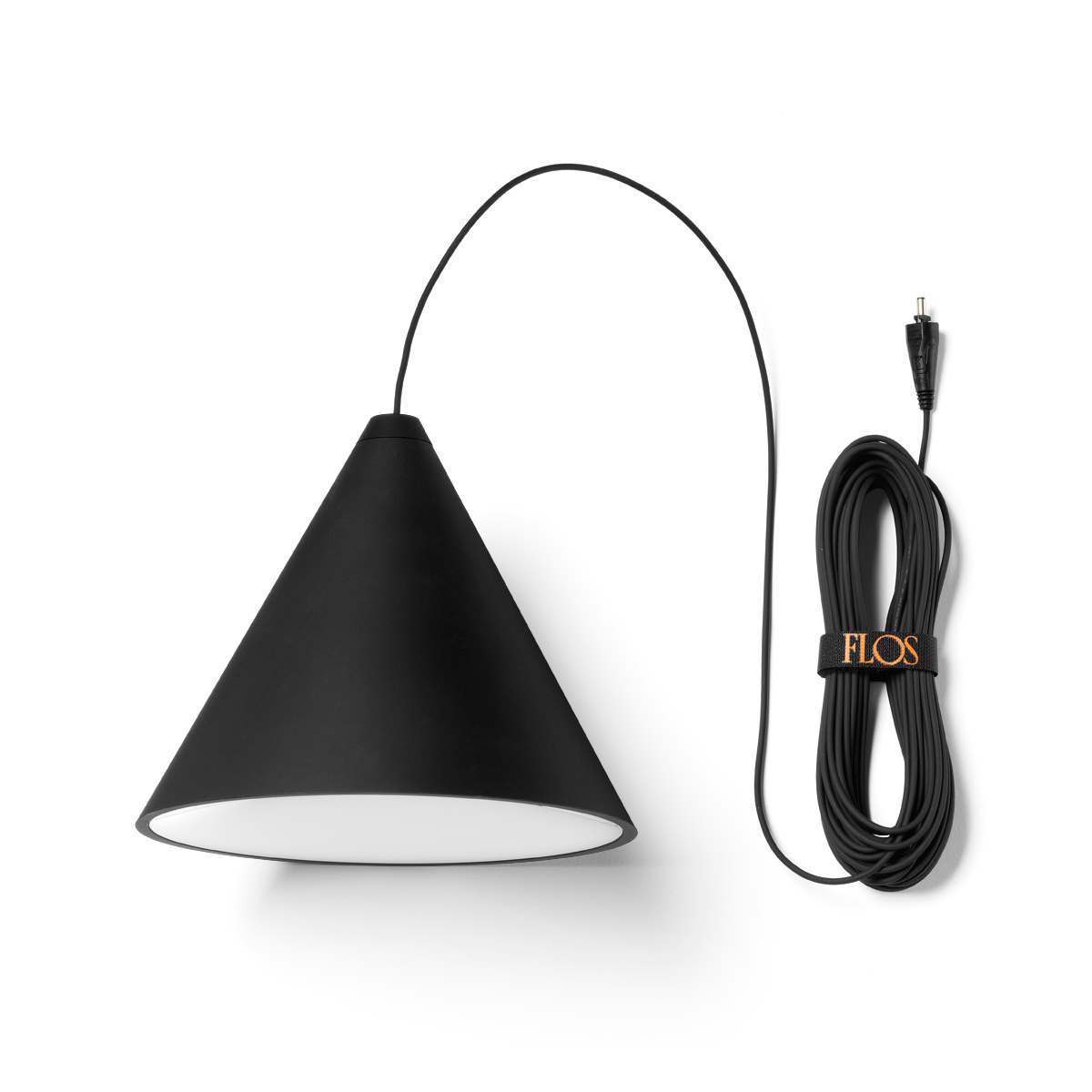 Flos String Light Cone LED Pendelleuchte, schwarz