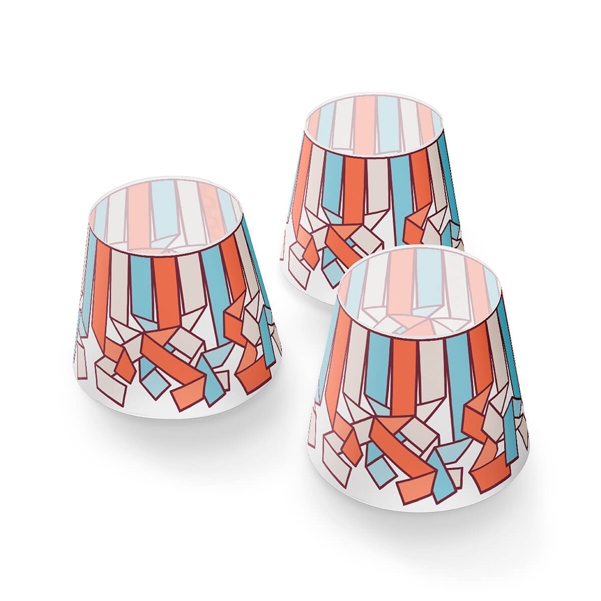 Fatboy Mini Cappie Serpetine, 3er-Set, für Edison the Mini, Serpetine Sky