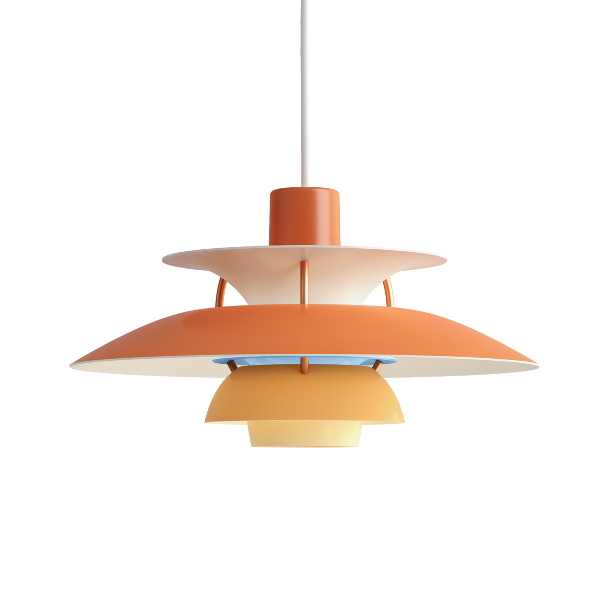 Louis Poulsen PH 5 Mini Pendelleuchte, Hues of Orange (orange)