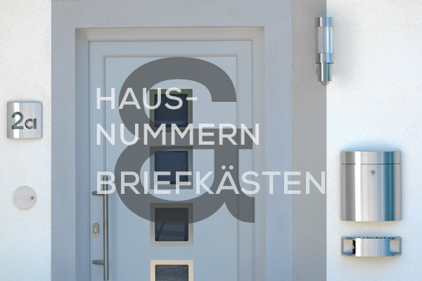 Kategoriebanner Hausnummern & Briefkästen Kategoriebanner Hausnummern & Briefkästen