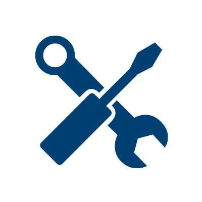 Icon Montage mit Werkzeug für professionelle Leuchteninstallation