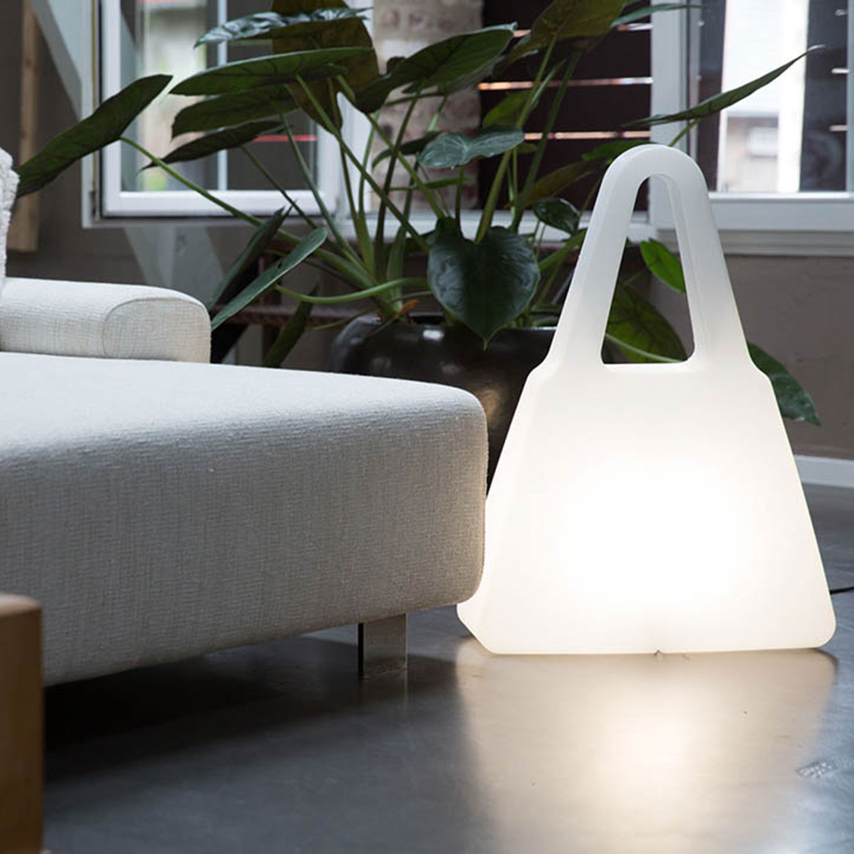 8 seasons design Shining Bag Dekoleuchte, weiß