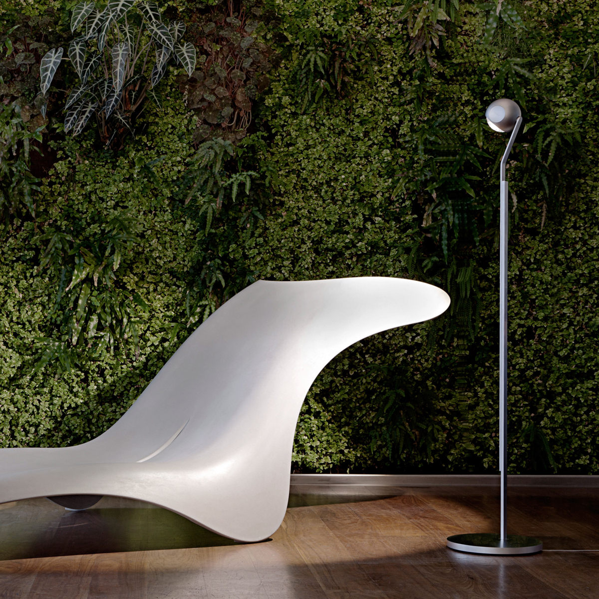 Occhio io 3d lettura C Stehleuchte, Chrom matt