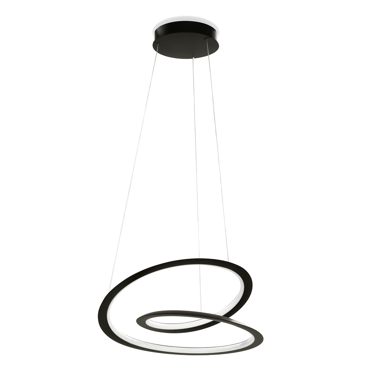 Nemo Kepler Petite LED Sospensione Downlight, mattschwarz (ausgeschaltet)