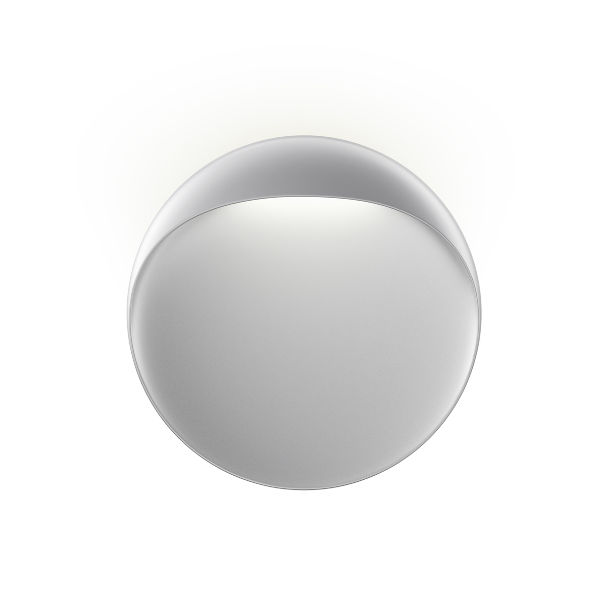 Louis Poulsen Flindt LED Wandleuchte, Ø: 30 cm, aluminiumfarben