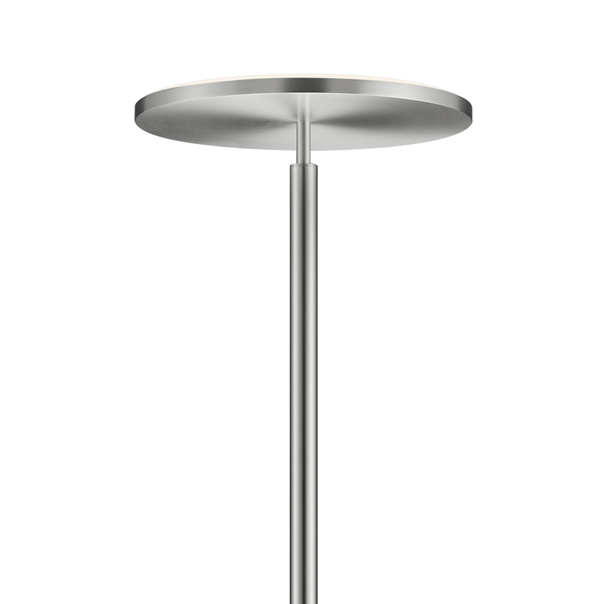 Knapstein Aura-L LED Stehleuchte mit Lesearm, Nickel matt, Detailansicht