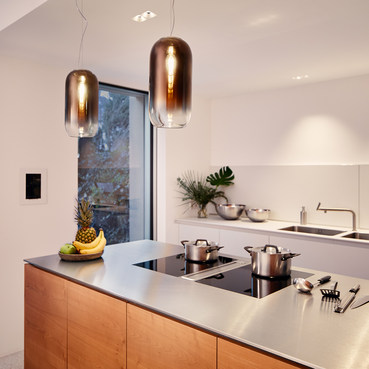 Artemide Design Gople Lamp Mini Sospensione, Bronze