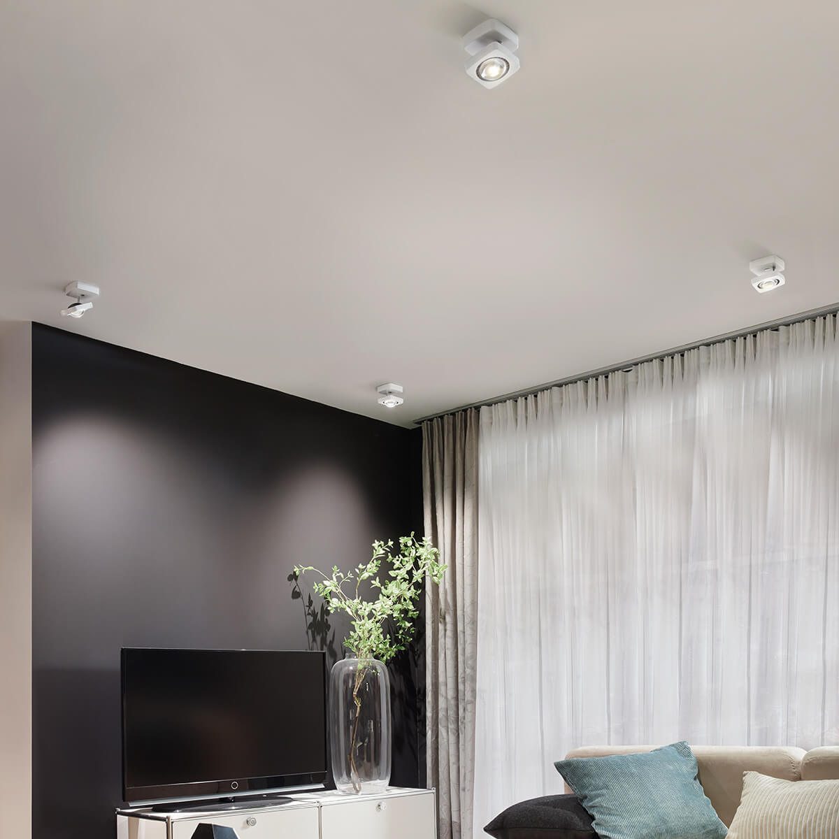 Oligo Kelveen LED Wand- / Deckenstrahler, weiß matt