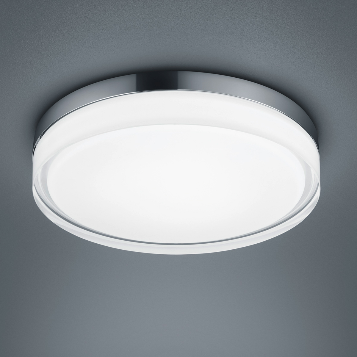 Helestra Tana LED Deckenleuchte, Ø: 33 cm, Chrom