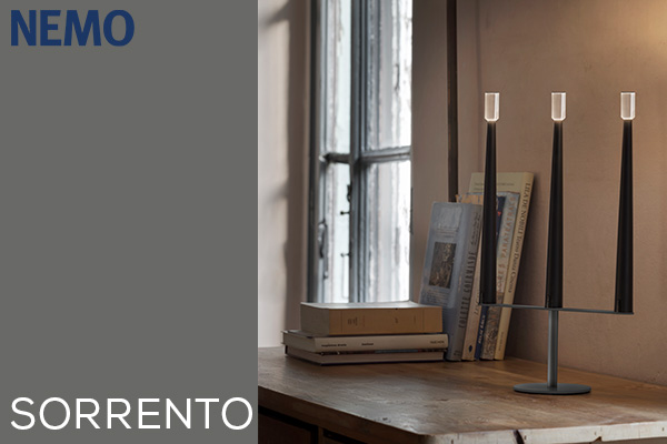 Nemo Sorrento portable lamps as elegant table lights for living and bedroom areas