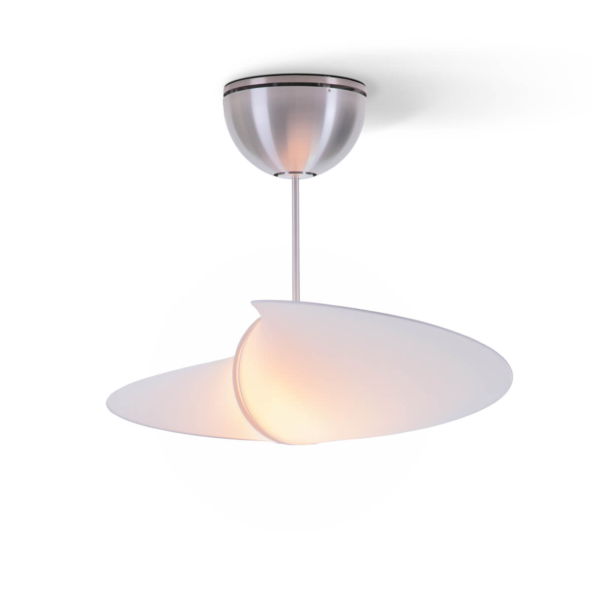 Serien.lighting Propeller Deckenventilator mit Licht, Aluminium gebürstet