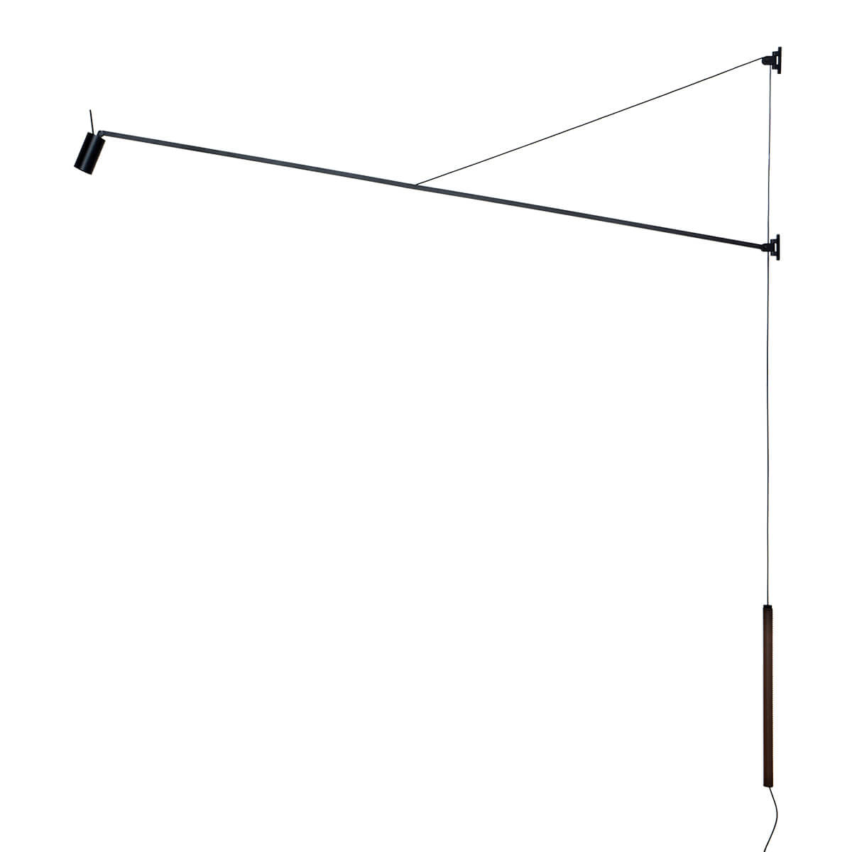 Nemo Swan LED Parete, schwarz matt