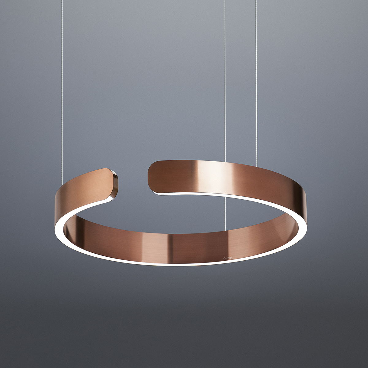 Occhio Mito cosmo 40 move "air" narrow Pendelleuchte, Roségold