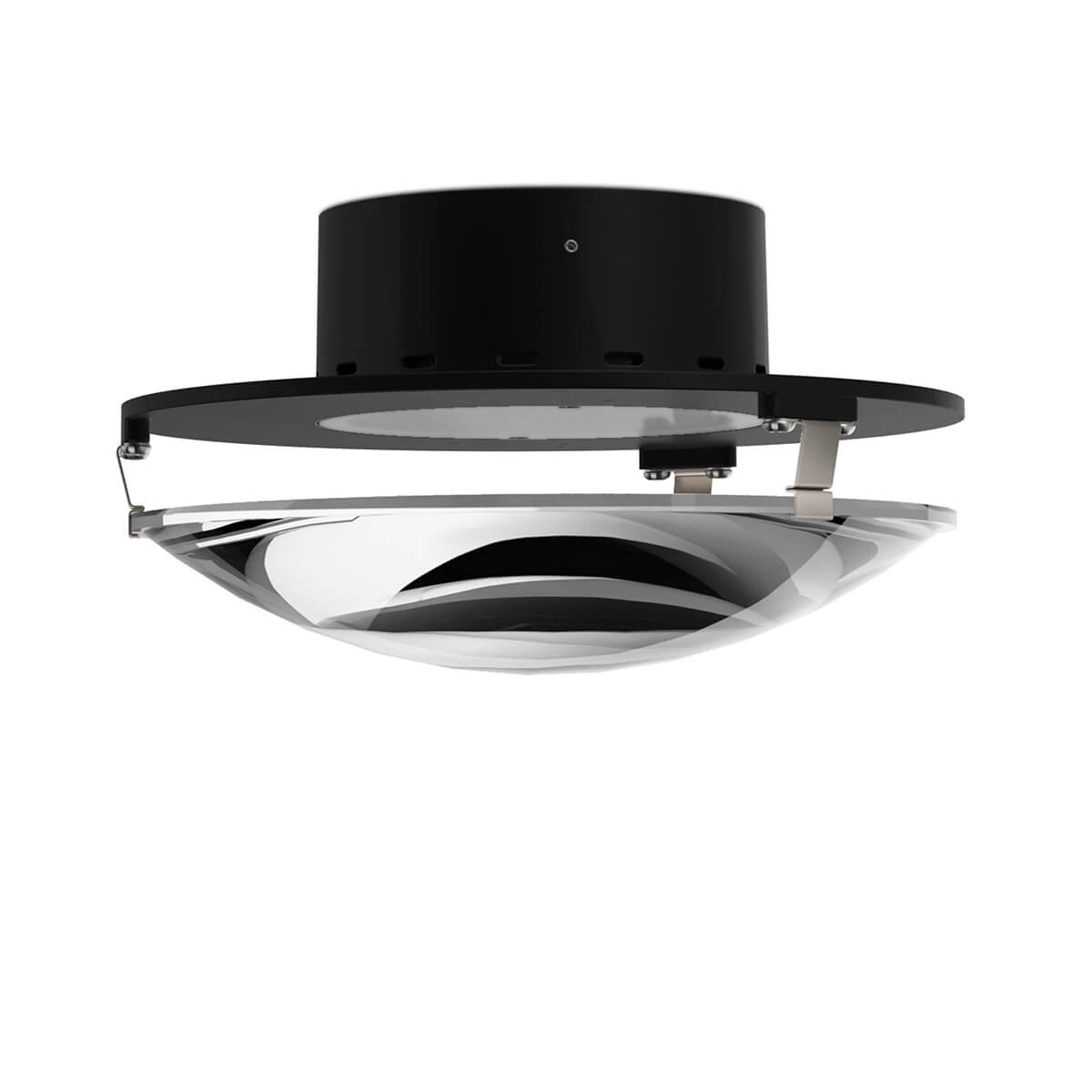 Top Light Paxx LED Deckenleuchte, schwarz matt / Nickel